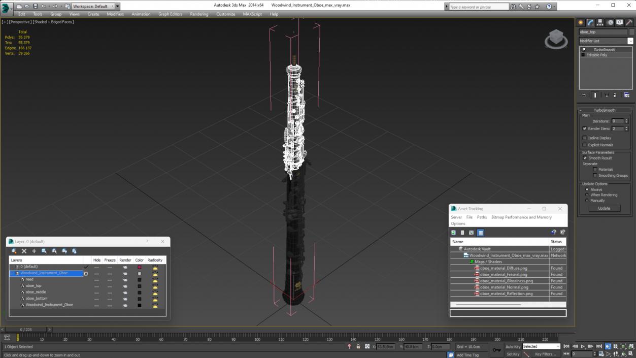 Woodwind Instrument Oboe 3D model