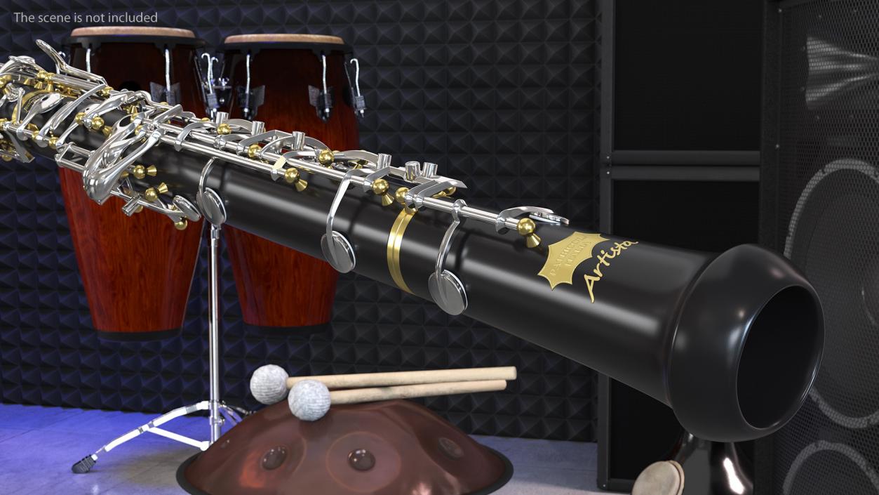 Woodwind Instrument Oboe 3D model