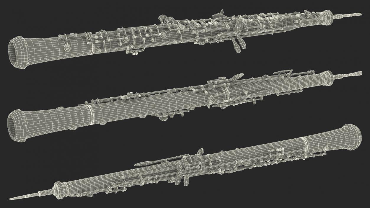 Woodwind Instrument Oboe 3D model