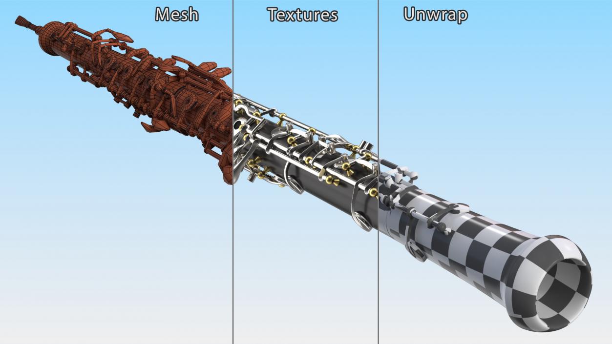 Woodwind Instrument Oboe 3D model