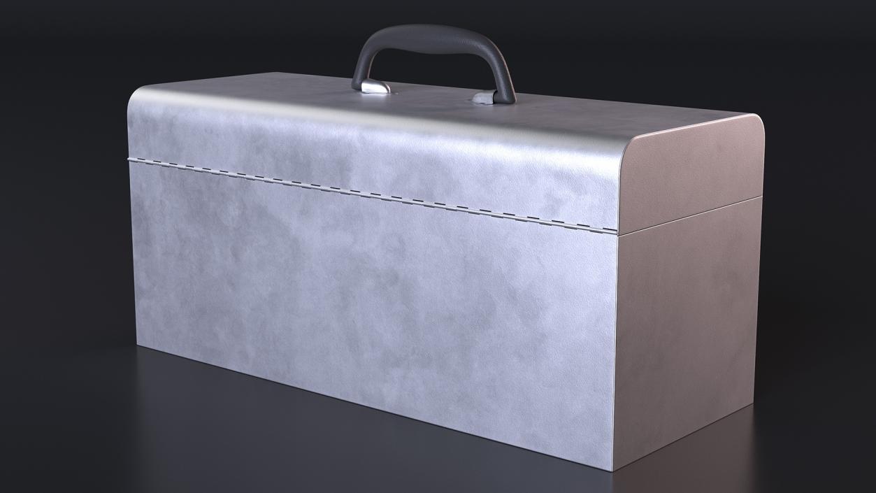 Toolbox Metallic Open Empty 3D