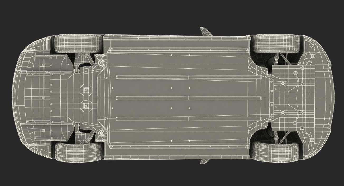 3D Tesla Model S 60 2017 Rigged model