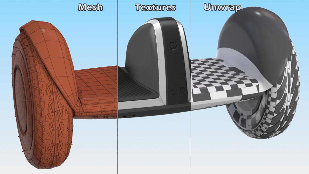 3D Electric Self Balancing Scooter