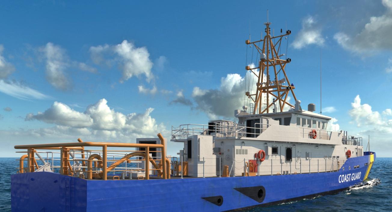 3D Coast Guard Patrol Boat Island Class