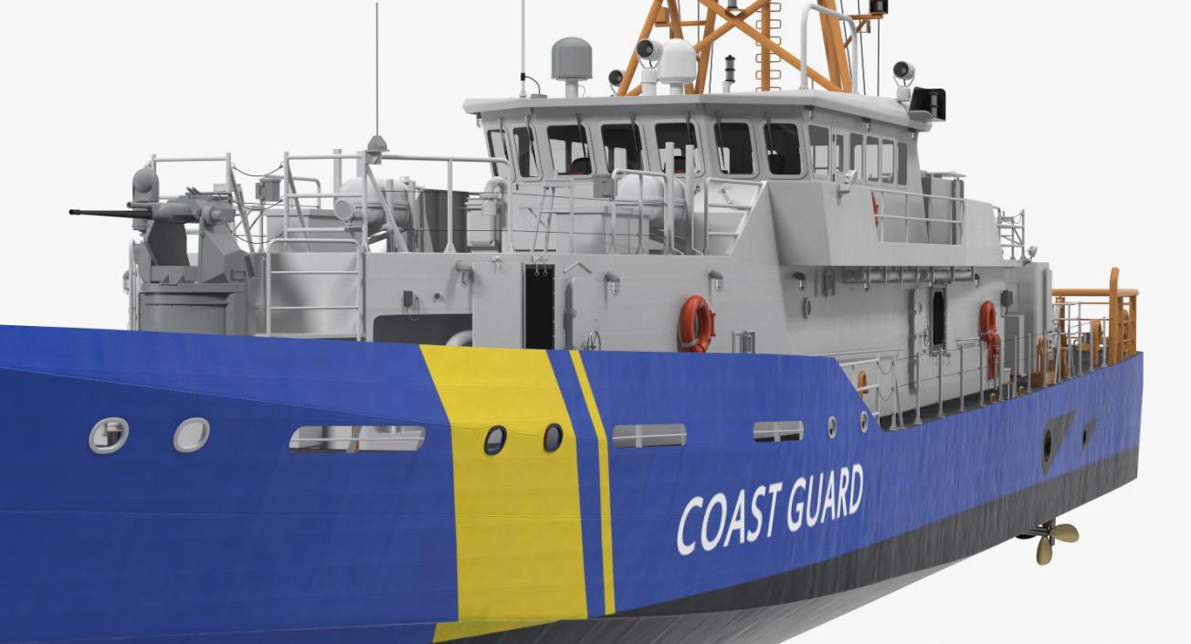 3D Coast Guard Patrol Boat Island Class