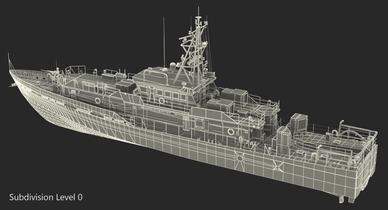 3D Coast Guard Patrol Boat Island Class