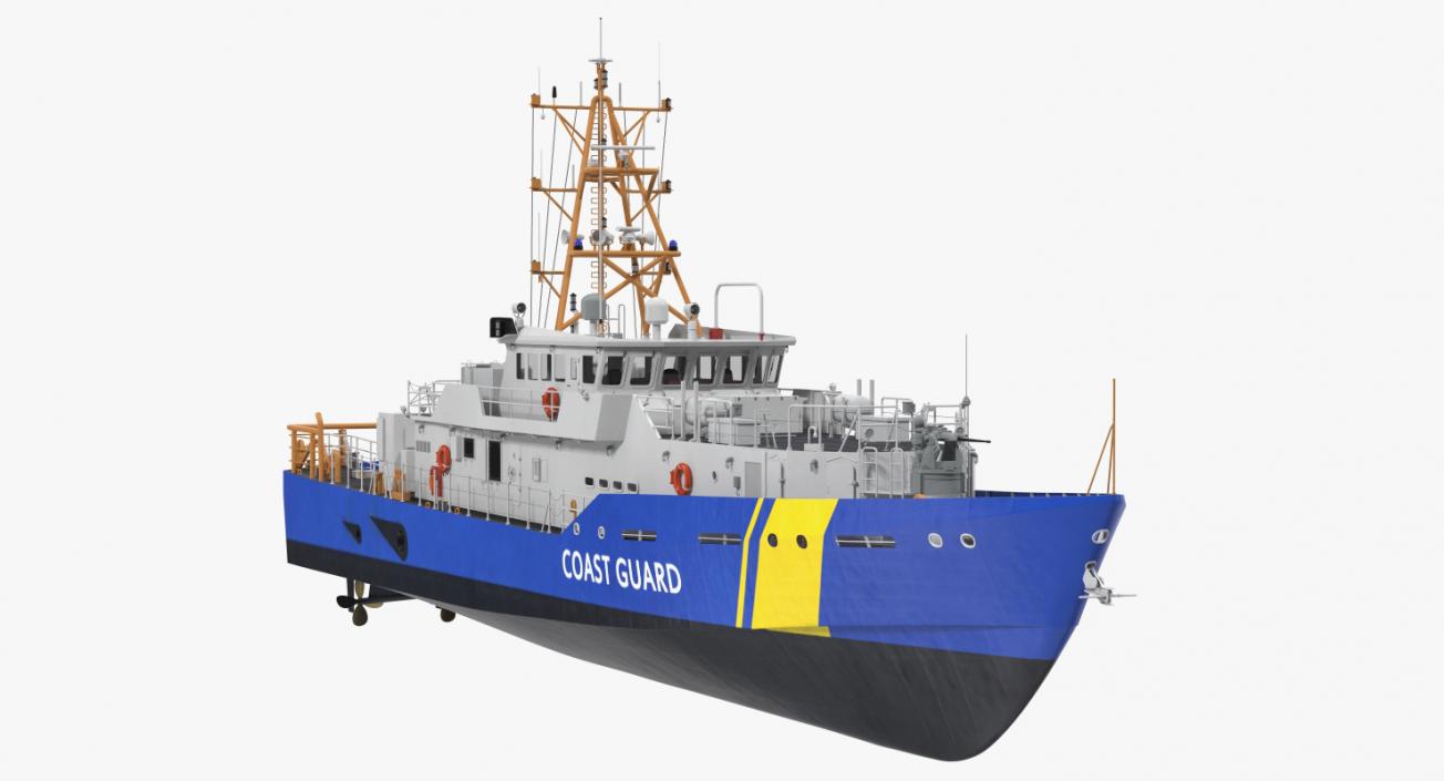 3D Coast Guard Patrol Boat Island Class