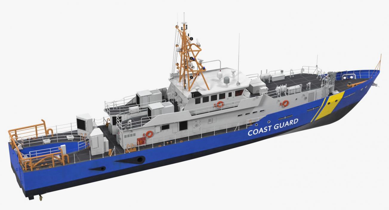 3D Coast Guard Patrol Boat Island Class