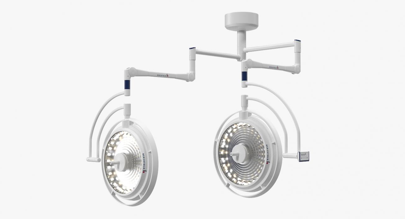 3D model Berchtold Chromophare Ceiling Mount Surgical Lighting System