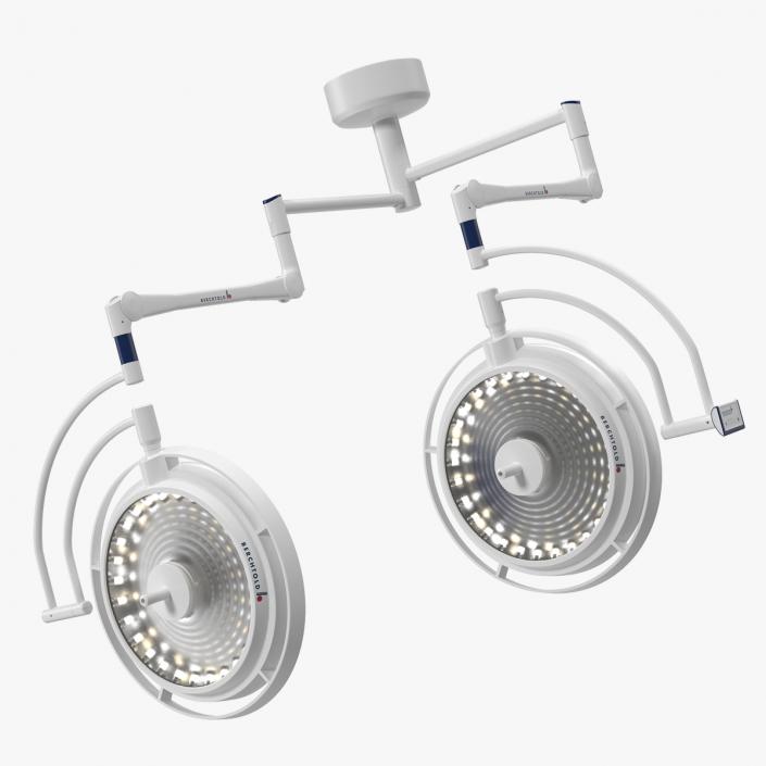 3D model Berchtold Chromophare Ceiling Mount Surgical Lighting System