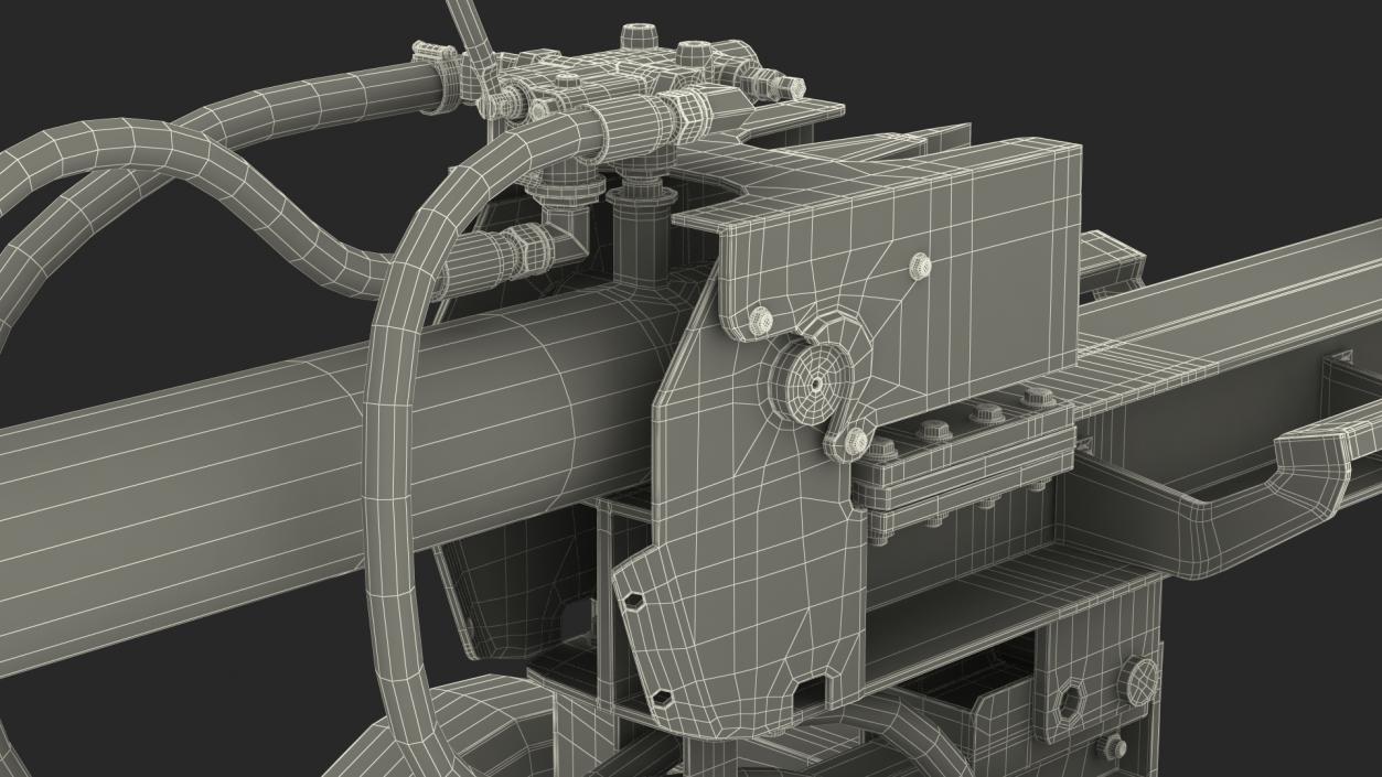 3D model Hydraulic Lumberjack Log Splitter Rigged