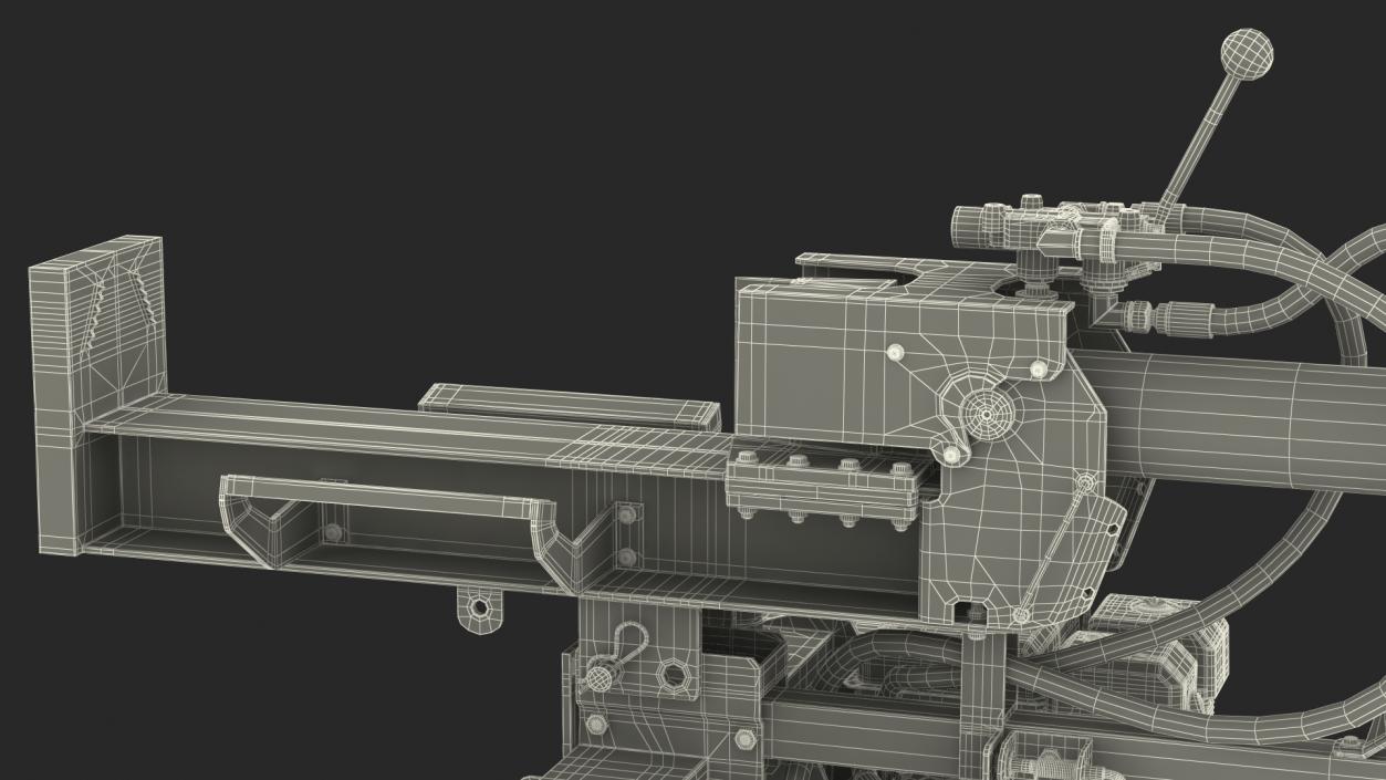 3D model Hydraulic Lumberjack Log Splitter Rigged