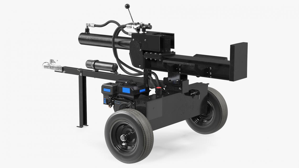 3D model Hydraulic Lumberjack Log Splitter Rigged