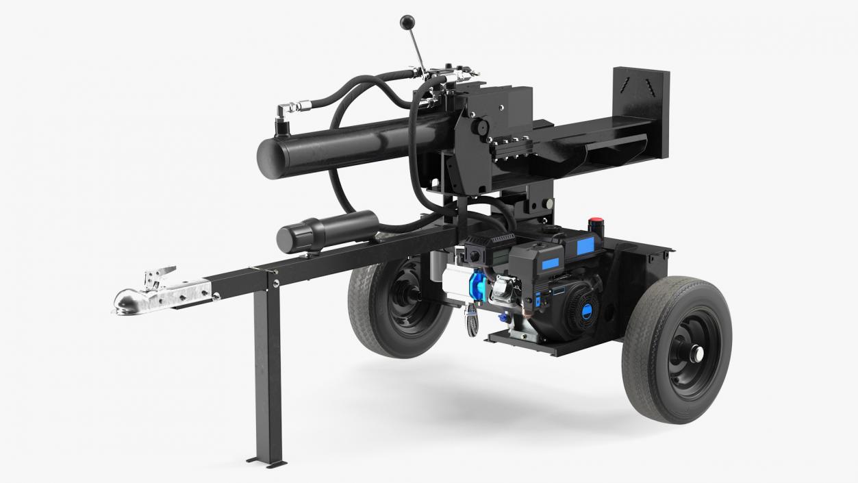 3D model Hydraulic Lumberjack Log Splitter Rigged