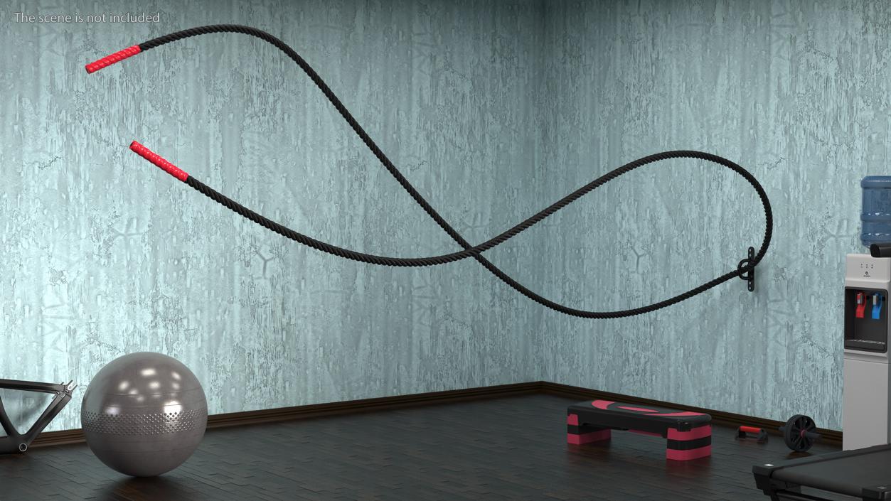 3D model Pure2Improve Battle Rope with Wall Mount