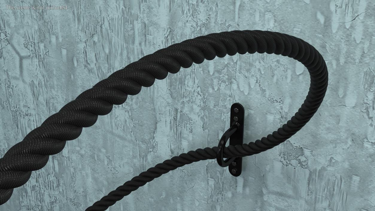 3D model Pure2Improve Battle Rope with Wall Mount