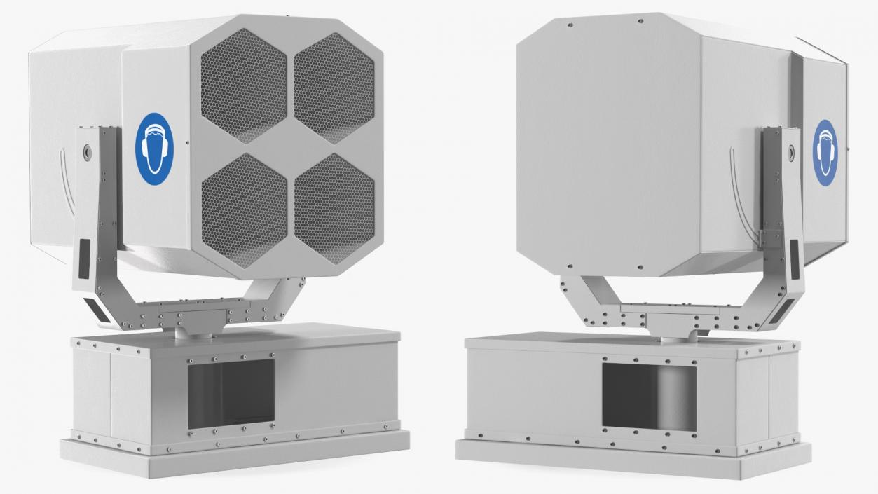 3D Airport Bird Collision Avoidance System Set model