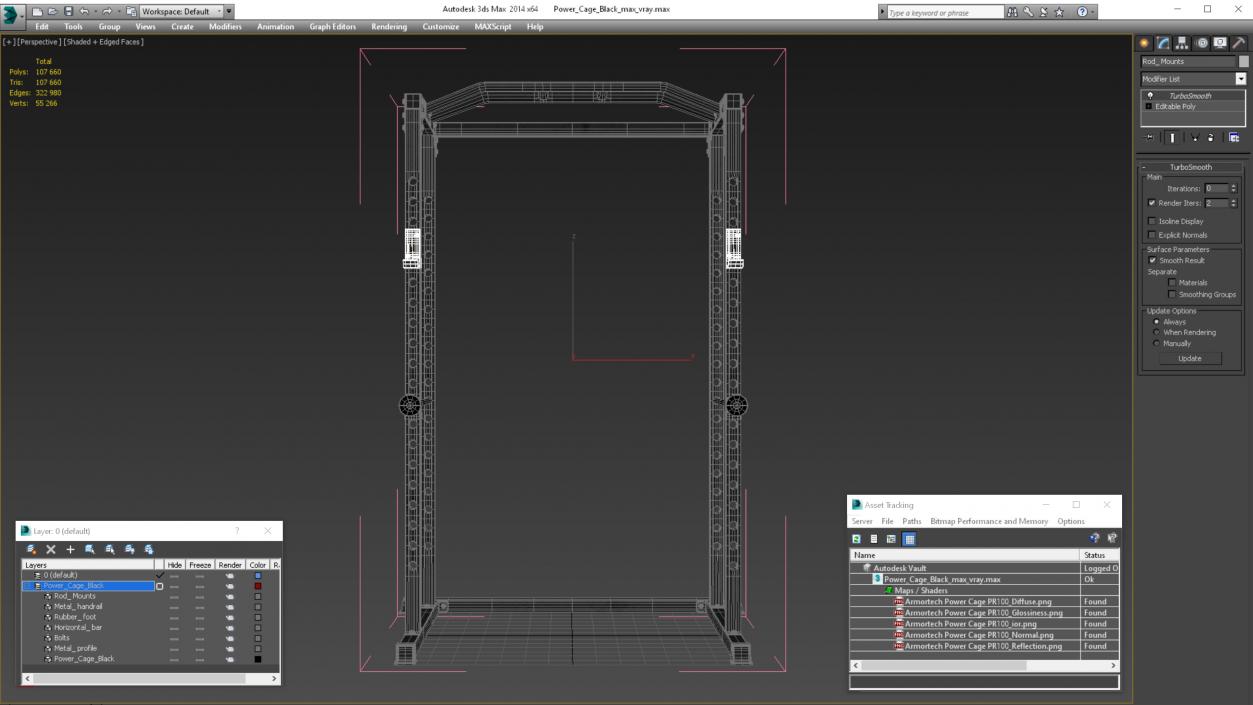 3D Power Cage Black