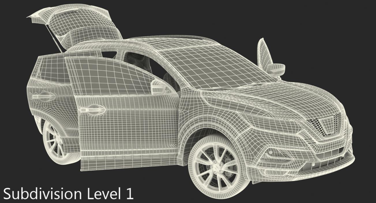 Nissan Qashqai 2017 3D model