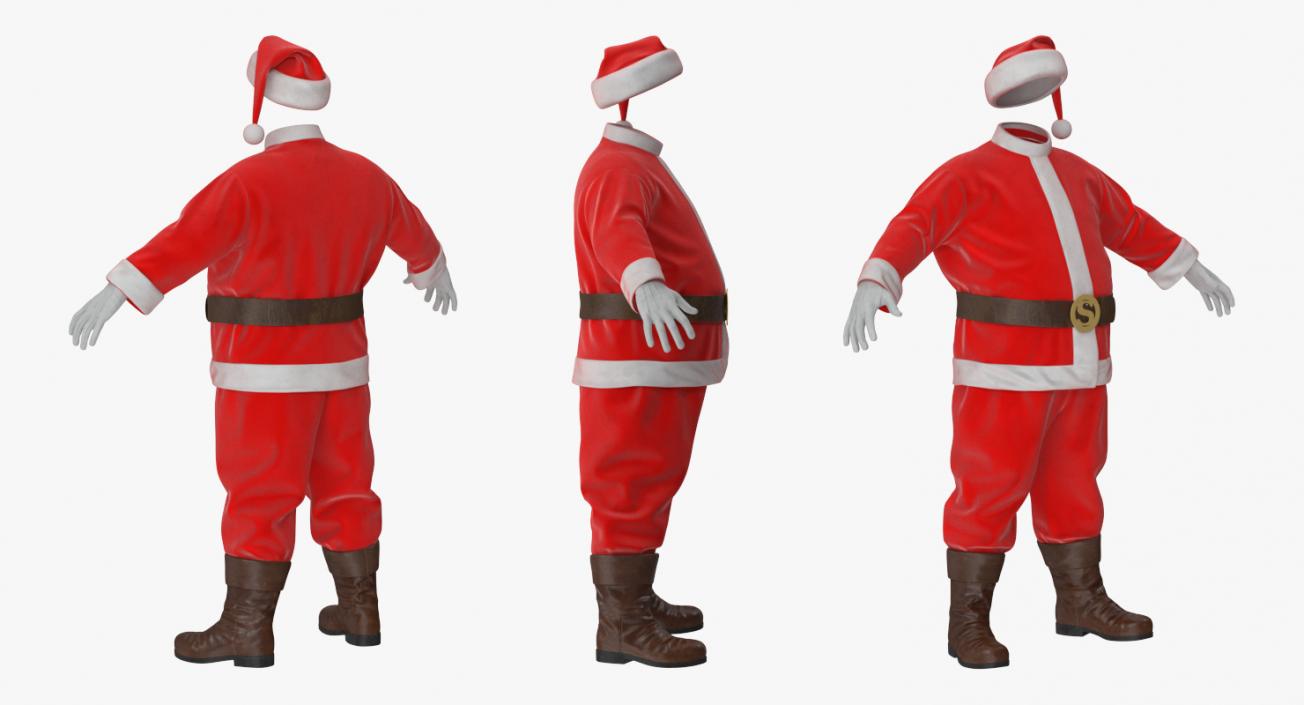 Santa Claus Costume 3D model