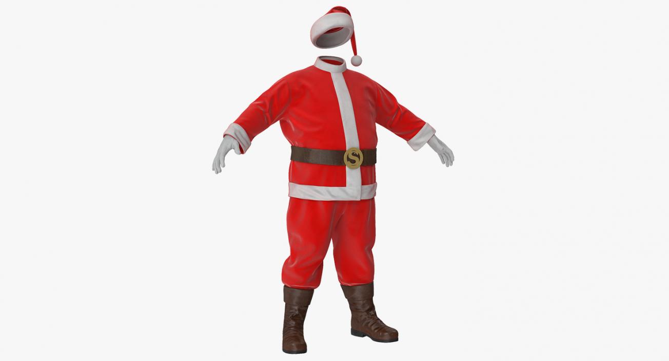 Santa Claus Costume 3D model