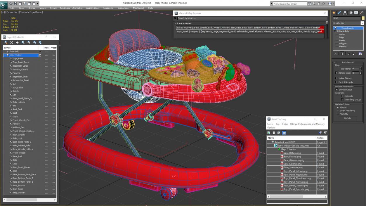 Baby Walker Generic 3D model