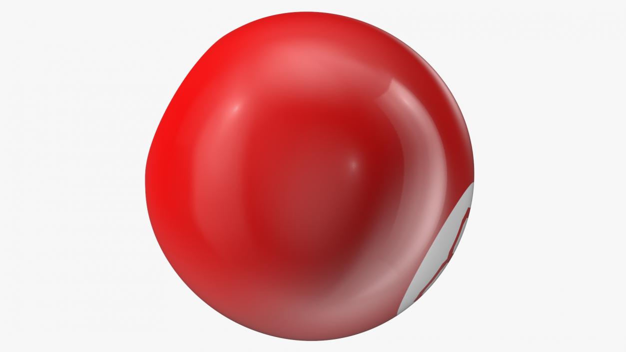 3D Red Magic 8 Ball