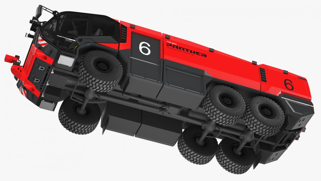 3D Rosenbauer Panther 6x6 Firefighting Truck