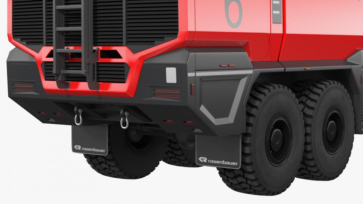 3D Rosenbauer Panther 6x6 Firefighting Truck