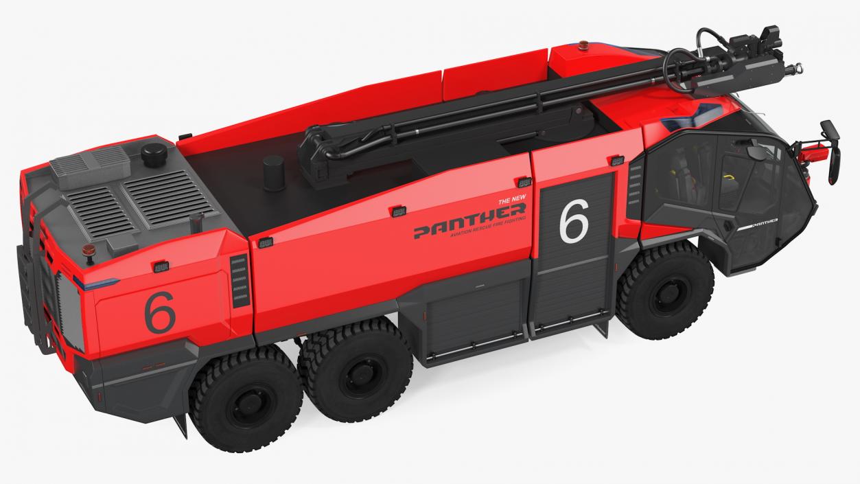 3D Rosenbauer Panther 6x6 Firefighting Truck