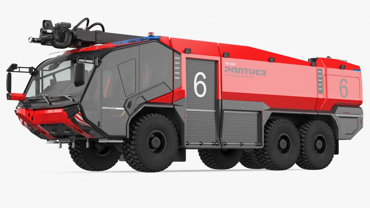 3D Rosenbauer Panther 6x6 Firefighting Truck