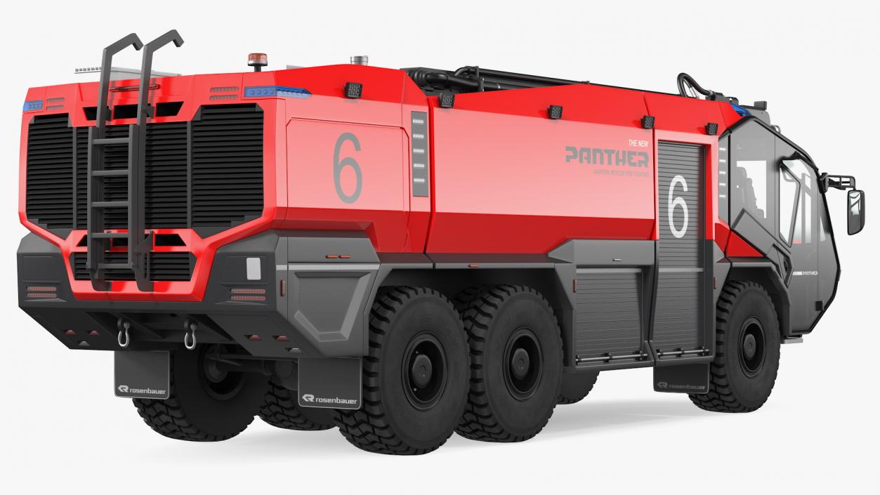 3D Rosenbauer Panther 6x6 Firefighting Truck