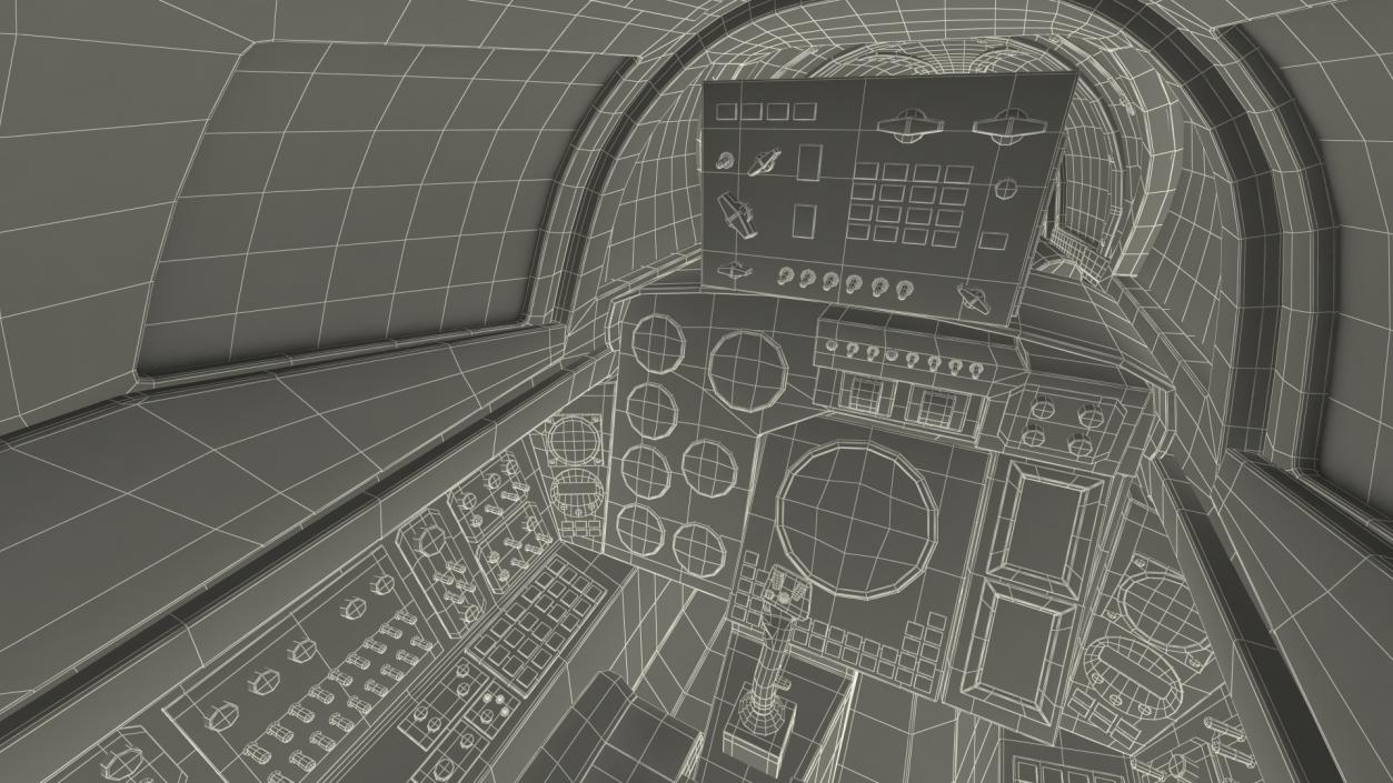 3D Supersonic Interceptor Aircraft Rigged model