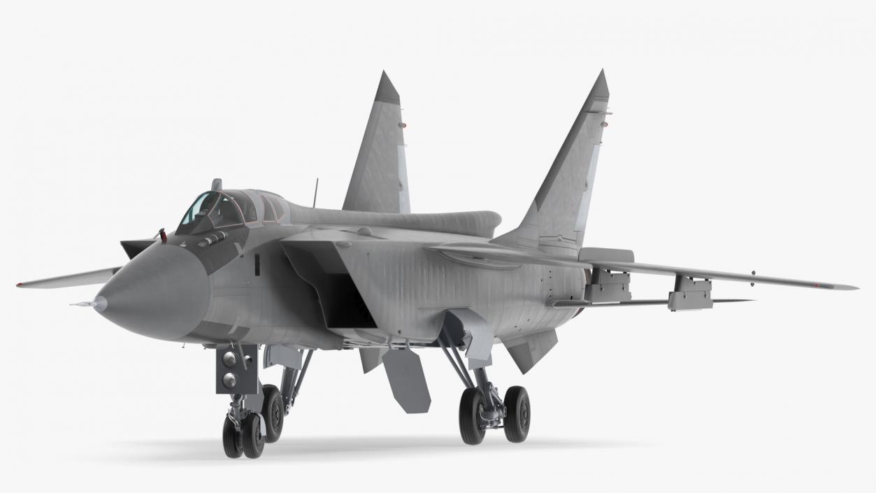 3D Supersonic Interceptor Aircraft Rigged model