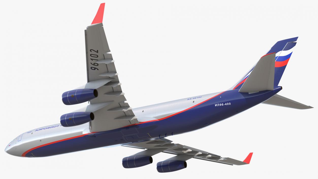 Aeroflot Cargo IL-96-400 3D model