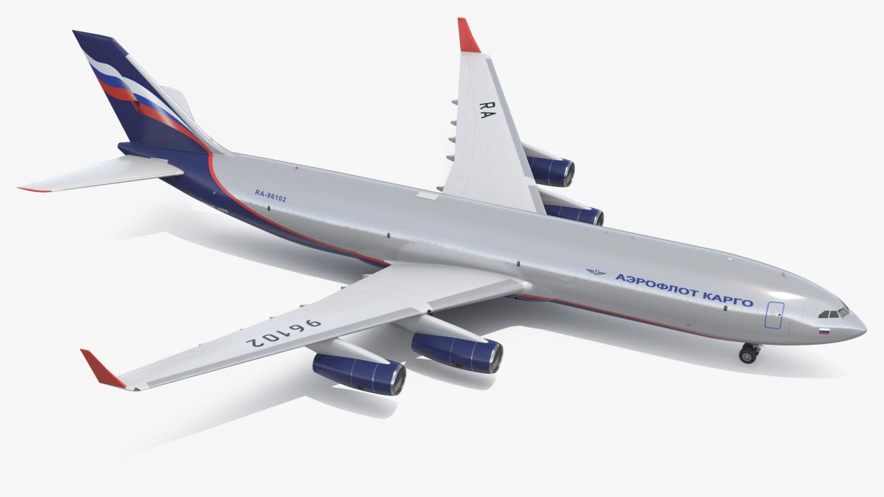 Aeroflot Cargo IL-96-400 3D model