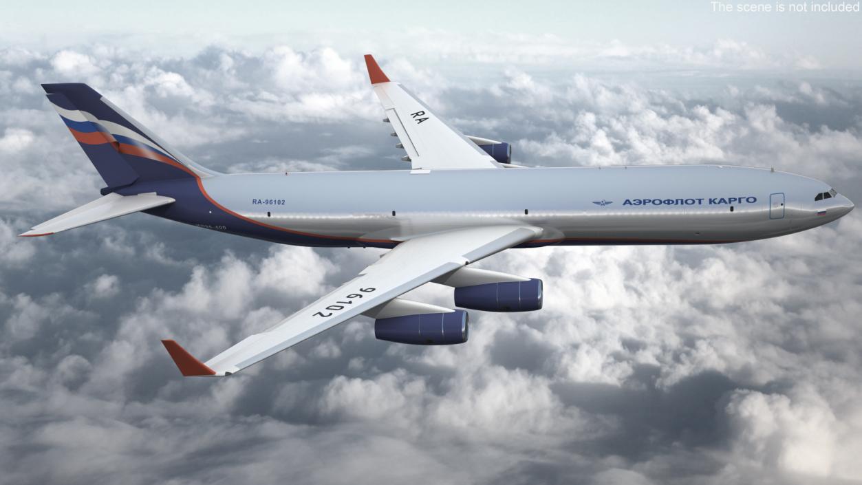 Aeroflot Cargo IL-96-400 3D model