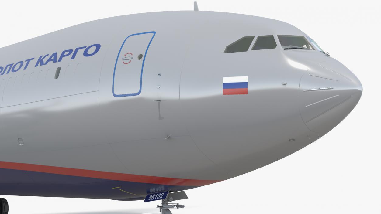 Aeroflot Cargo IL-96-400 3D model