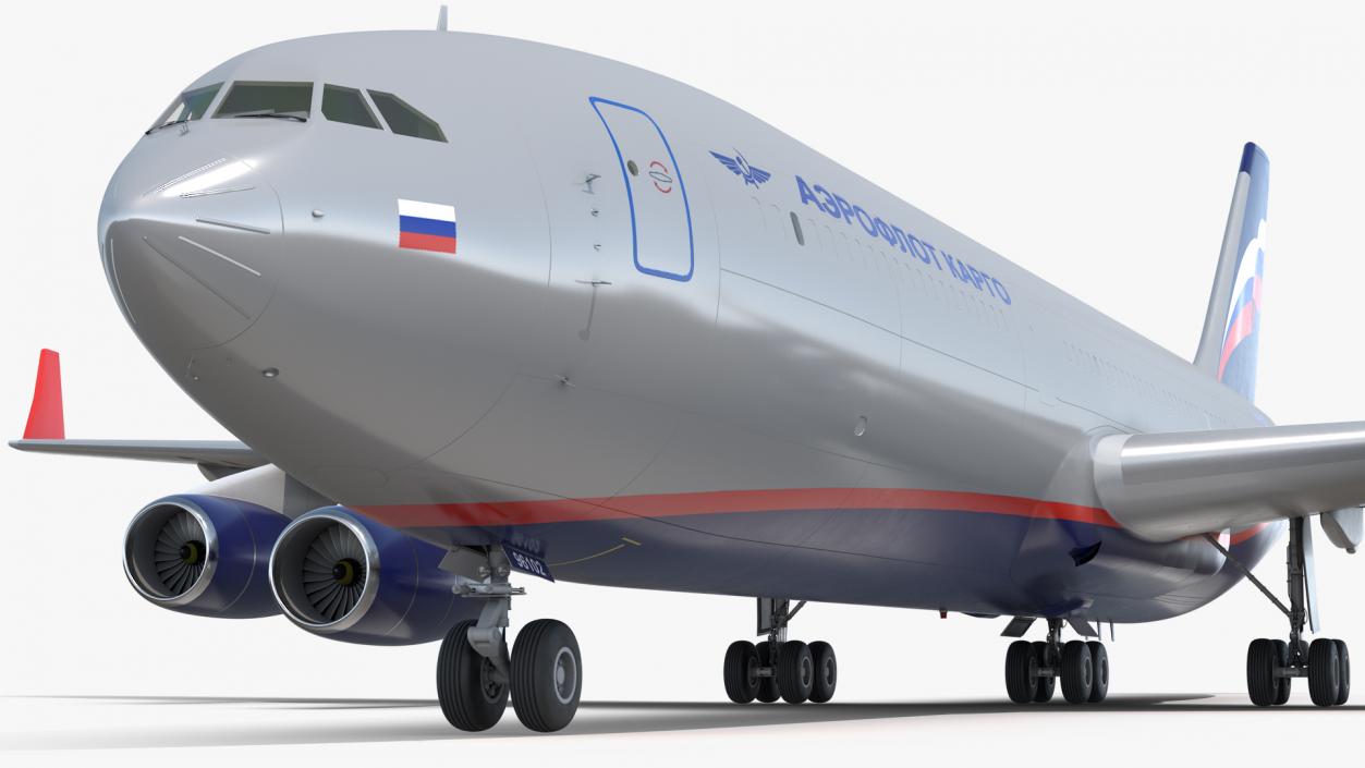 Aeroflot Cargo IL-96-400 3D model