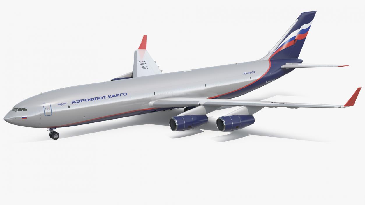 Aeroflot Cargo IL-96-400 3D model