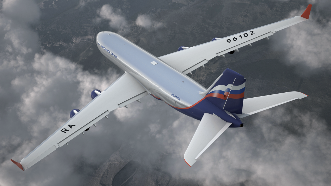 Aeroflot Cargo IL-96-400 3D model