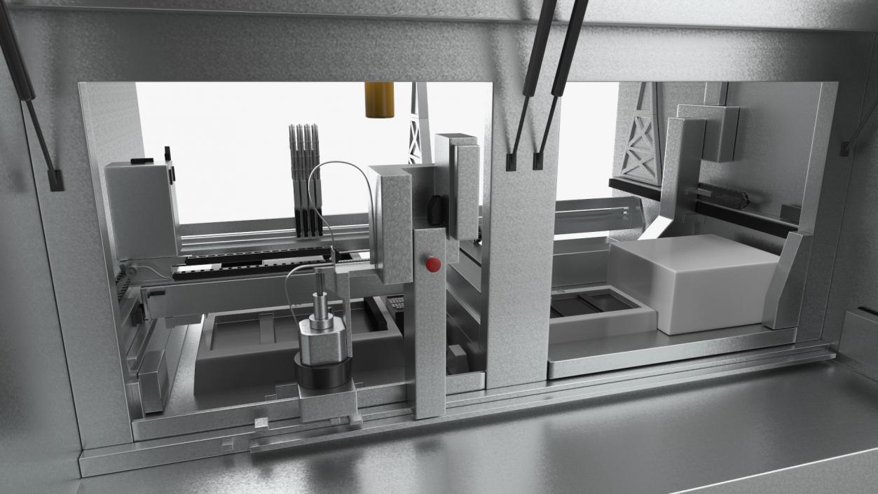 3D model Roche Cobas 6800 Molecular Analyzer