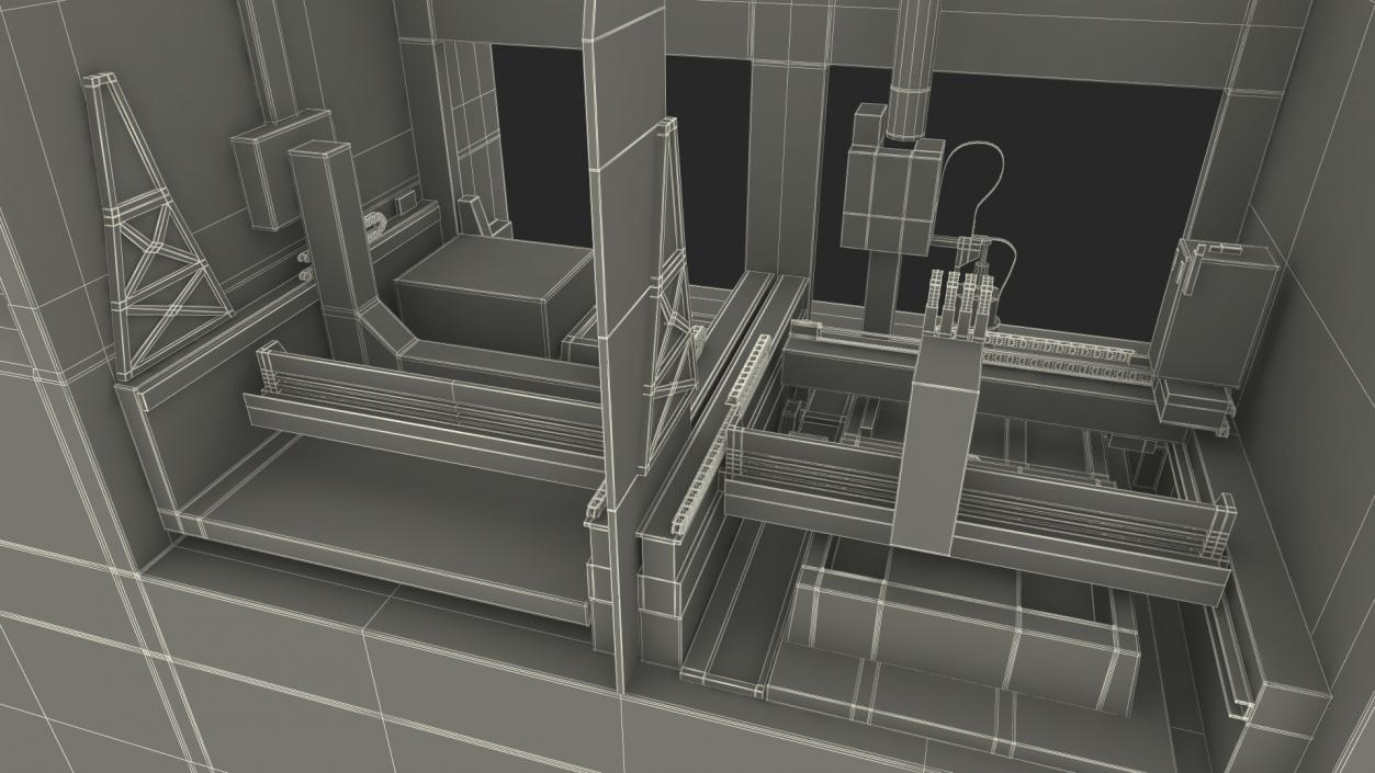 3D model Roche Cobas 6800 Molecular Analyzer