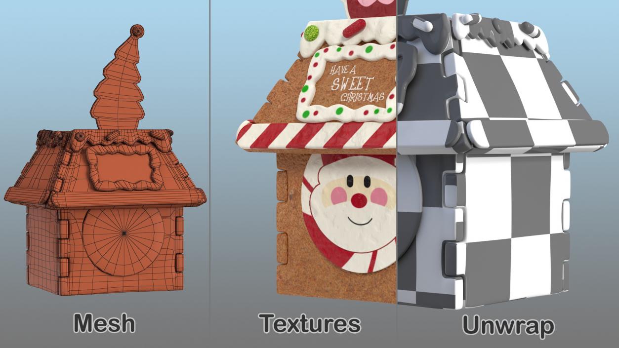 3D Gingerbread Cookie Collection 3