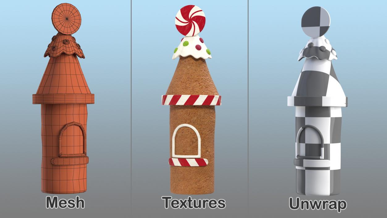 3D Gingerbread Cookie Collection 3