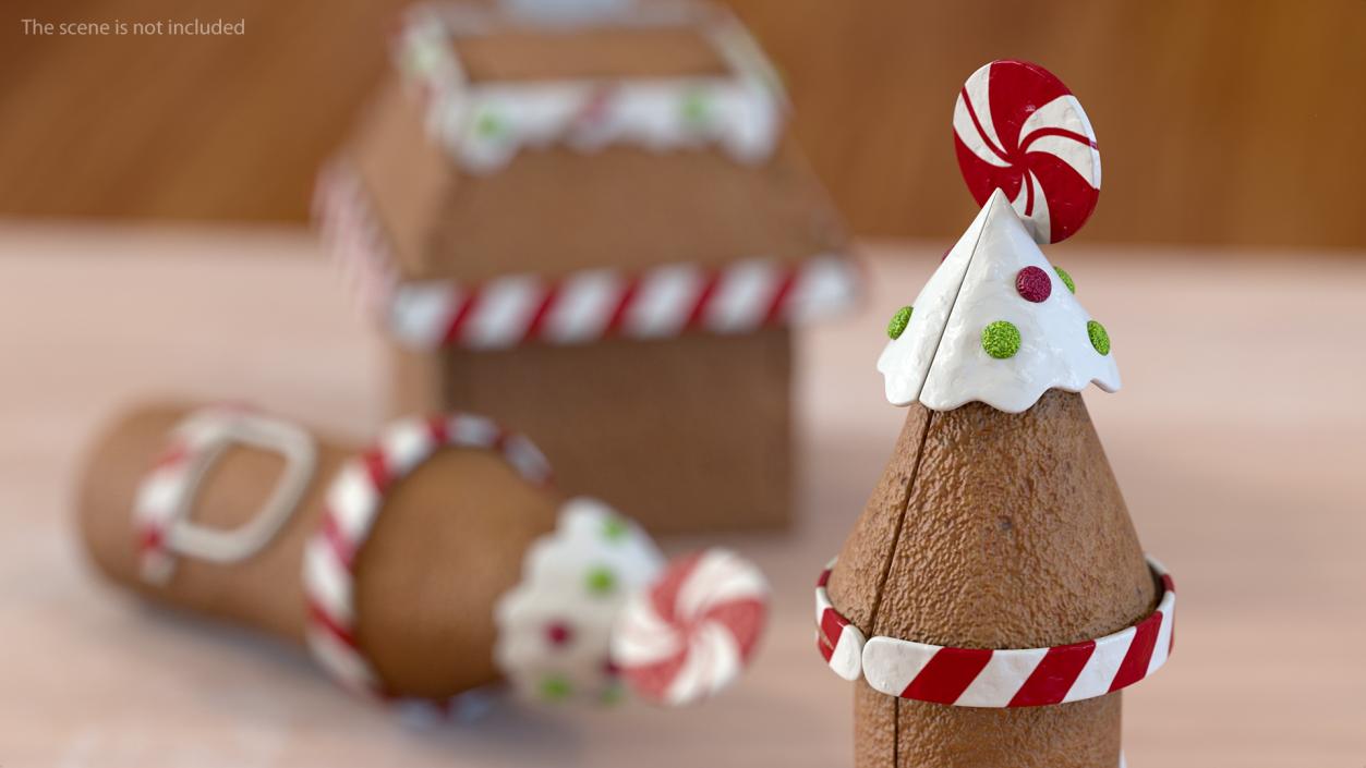 3D Gingerbread Cookie Collection 3