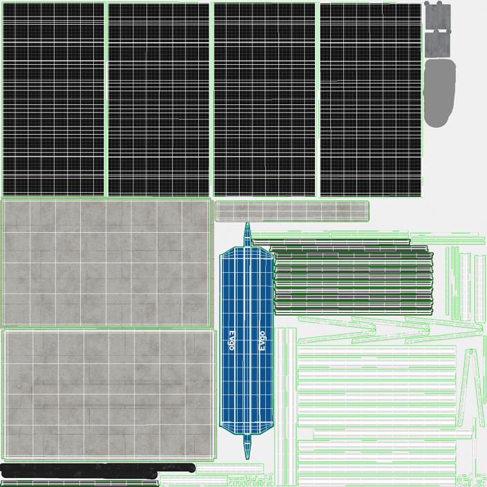 Lucid Electric Cars on EVgo Fast Charging Station 3D model