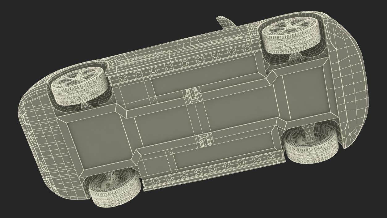 Lucid Electric Cars on EVgo Fast Charging Station 3D model