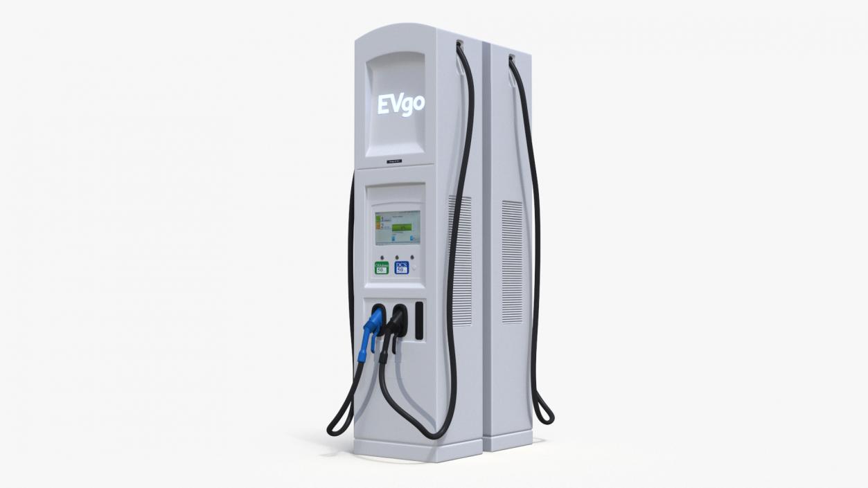 Lucid Electric Cars on EVgo Fast Charging Station 3D model