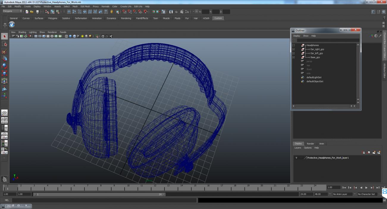 3D model Protective Headphones For Work